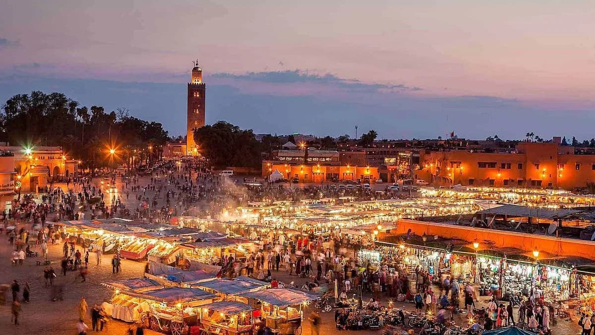 Marrakech at twilight