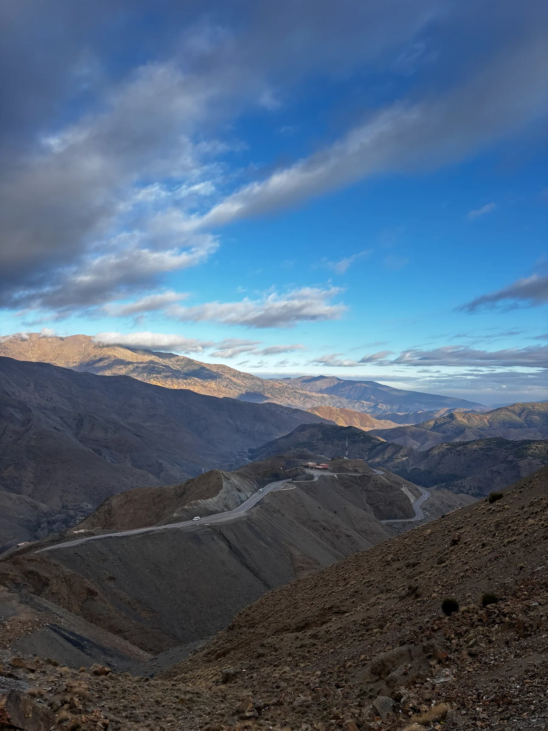 Mountain road crossing the Atlas