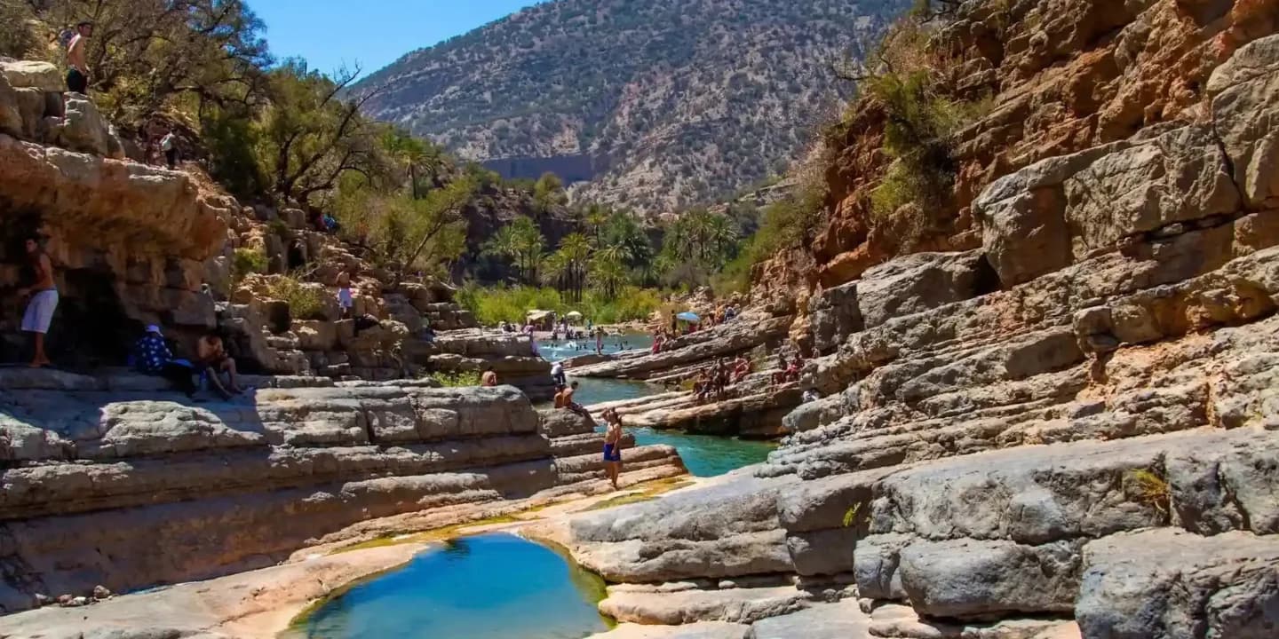 Paradise Valley landscape in the Atlas foothills near Agadir