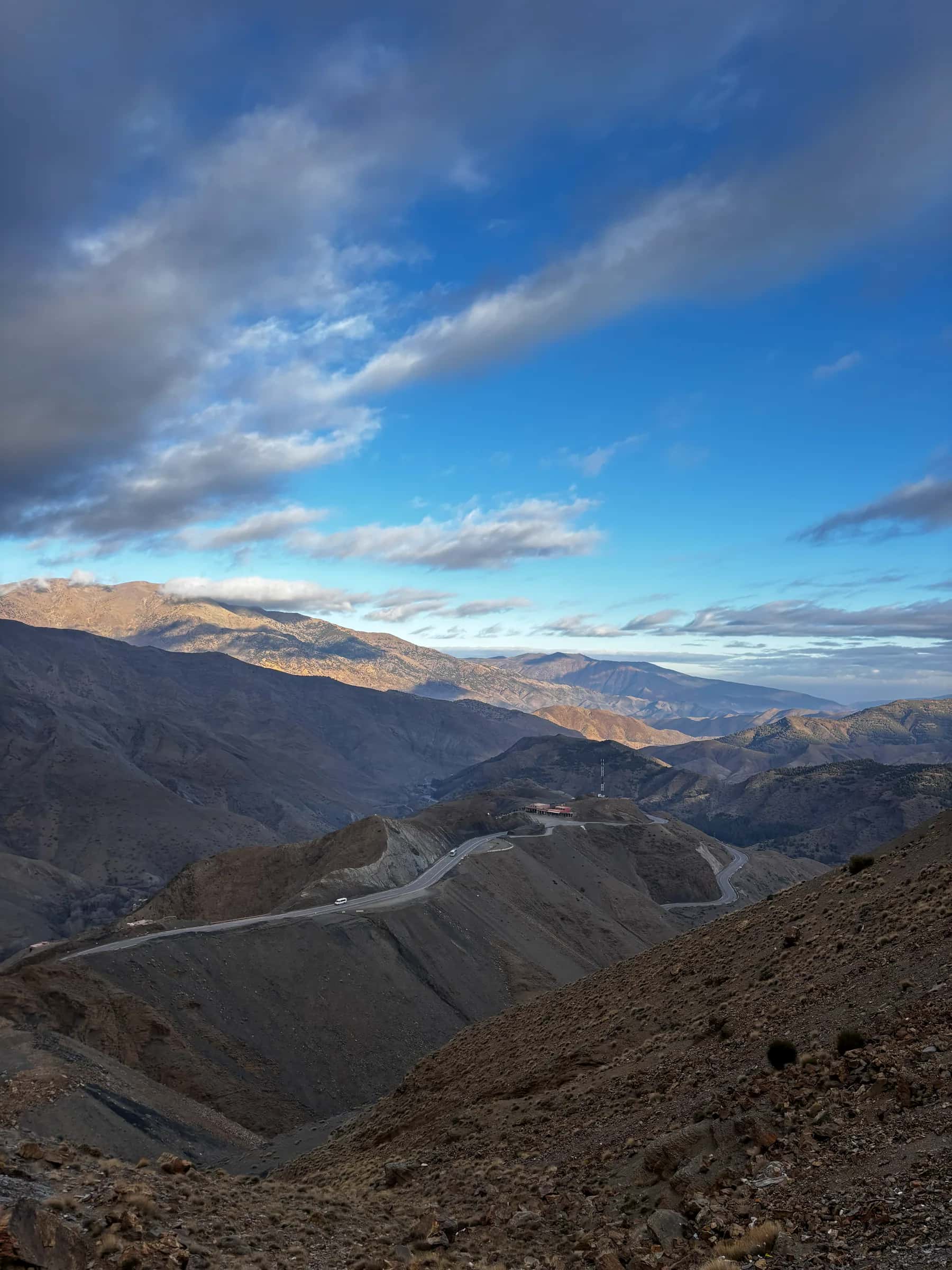 Mountain road crossing the Atlas