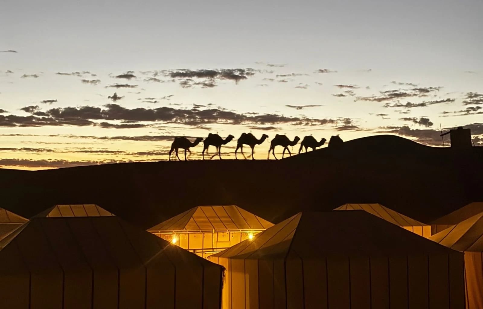 Sahara landscape on the Fes to Marrakech shared desert tour